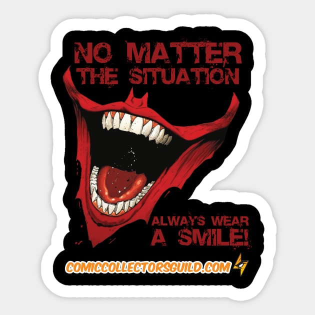 CCG Smile! Sticker by Comic Collectors Guild 